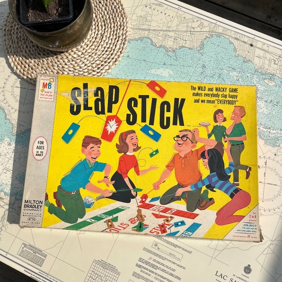 Vintage 1966 Slap Stick Milton Bradley Board Game - Picture 1 of 9